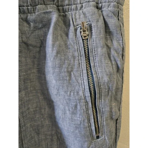 Athleta Women's Cabo Chambray Linen Jogger Pant Size 4 Blue - Picture 11 of 11